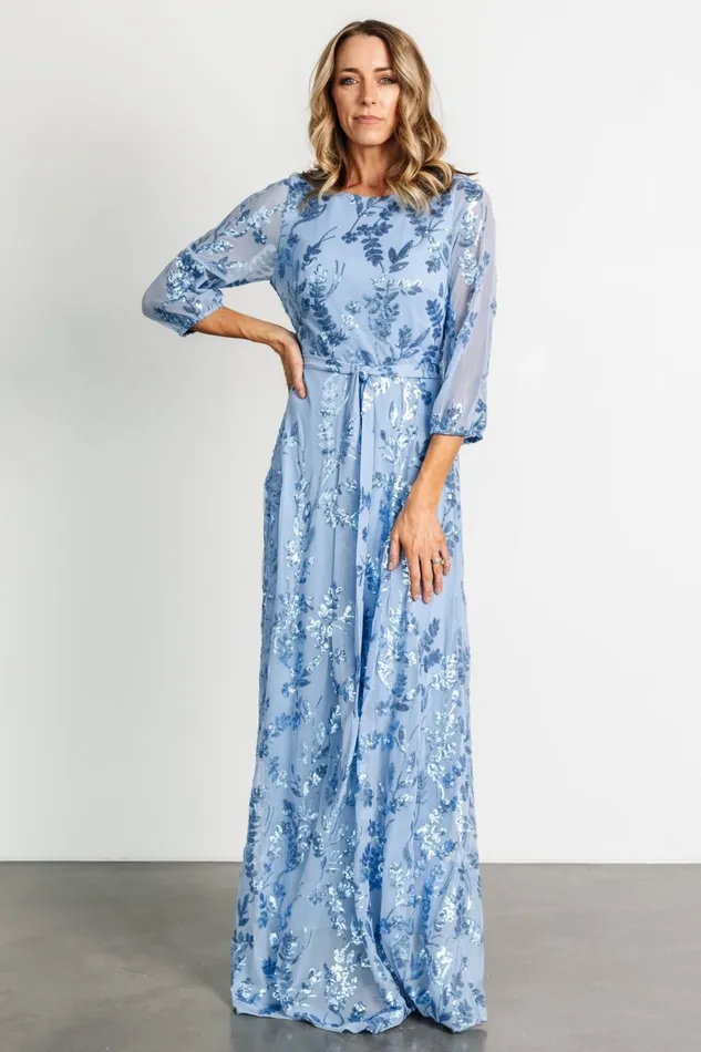 Destiny Sequin Maxi Dress Blue Women Baltic Born Mother Of The Bride Destiny Sequin Maxi Dress Blue Women Baltic Born Mother Of The Bride