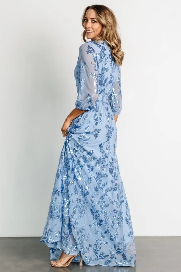 Destiny Sequin Maxi Dress Blue Women Baltic Born Mother Of The Bride Destiny Sequin Maxi Dress Blue Women Baltic Born Mother Of The Bride