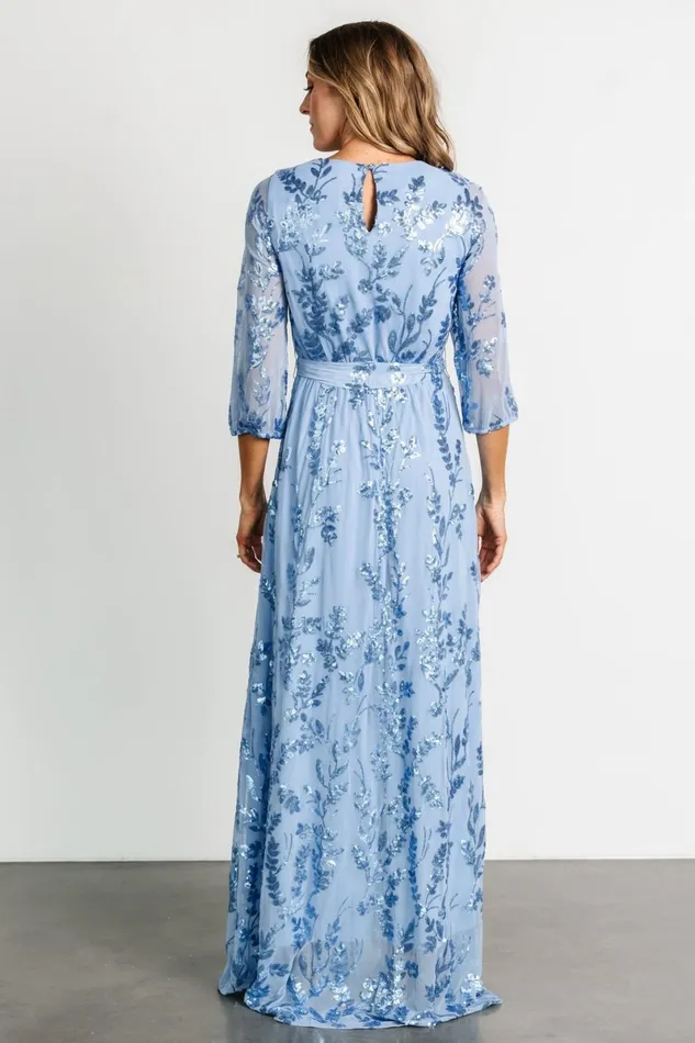 Destiny Sequin Maxi Dress Blue Women Baltic Born Mother Of The Bride Destiny Sequin Maxi Dress Blue Women Baltic Born Mother Of The Bride