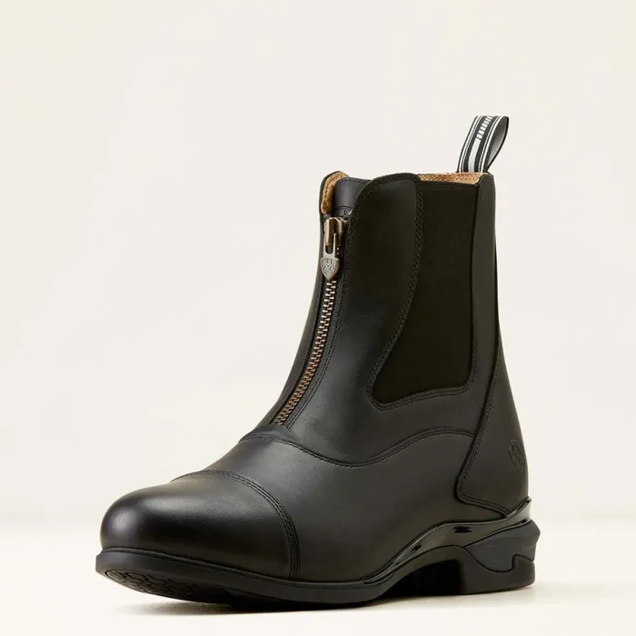 Devon Zip Paddock Boot Black Men Ariat English Riding Boots