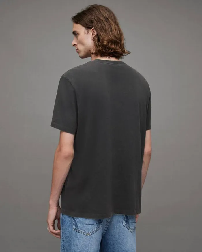 Dimension Graphic Print Relaxed TShirt Washed Black Men AllSaints TShirts
