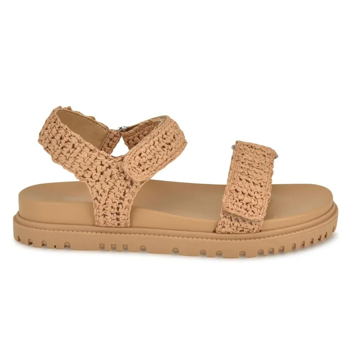 Dinrah Footbed Sandals Light Pink Women Nine West Low Heel