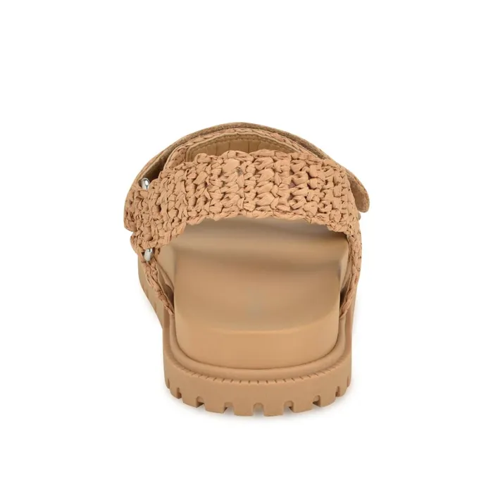 Dinrah Footbed Sandals Light Pink Women Nine West Low Heel Dinrah Footbed Sandals Light Pink Women Nine West Low Heel