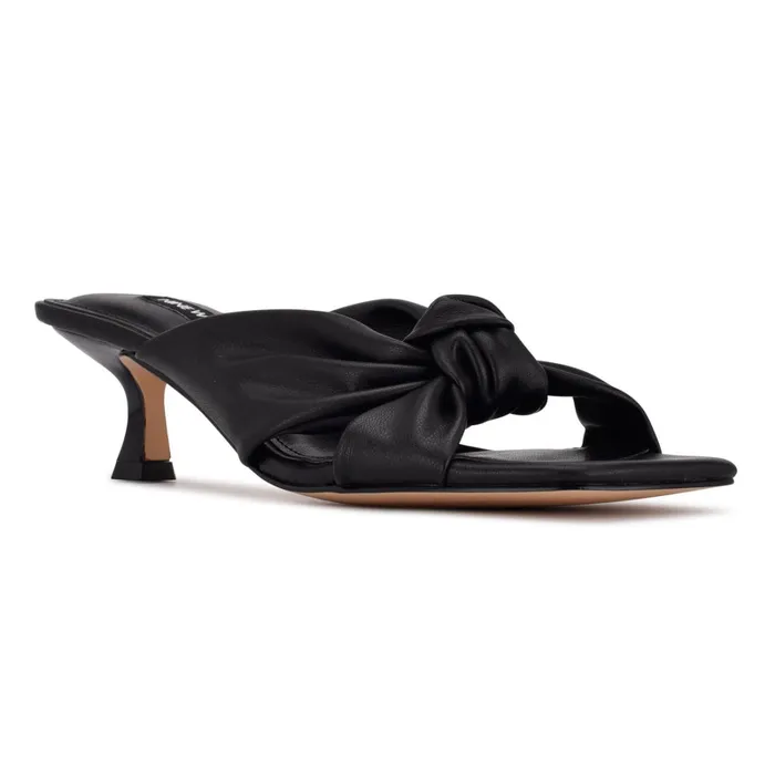 Dipa Heeled Slide Sandals Black Women Nine West Low Heel Dipa Heeled Slide Sandals Black Women Nine West Low Heel