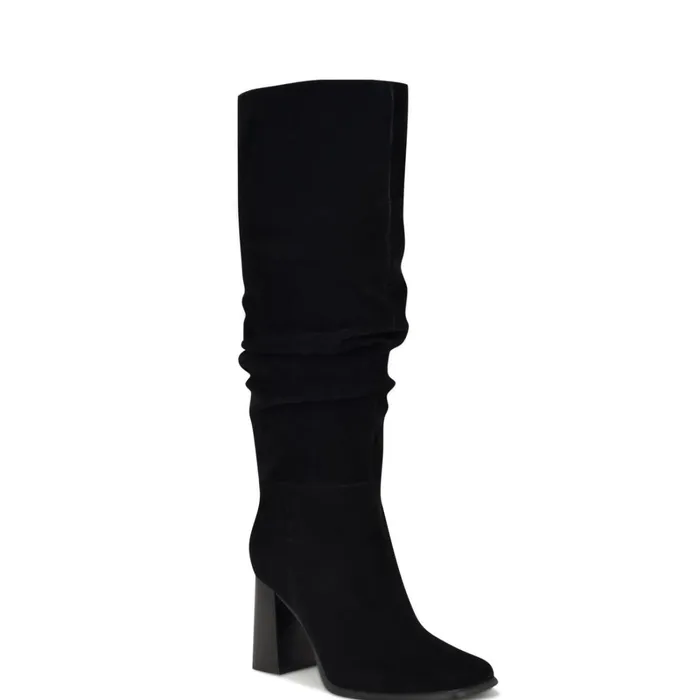 Domaey Wide Calf Casual Boots Black Women Nine West Boots and Booties Domaey Wide Calf Casual Boots Black Women Nine West Boots and Booties