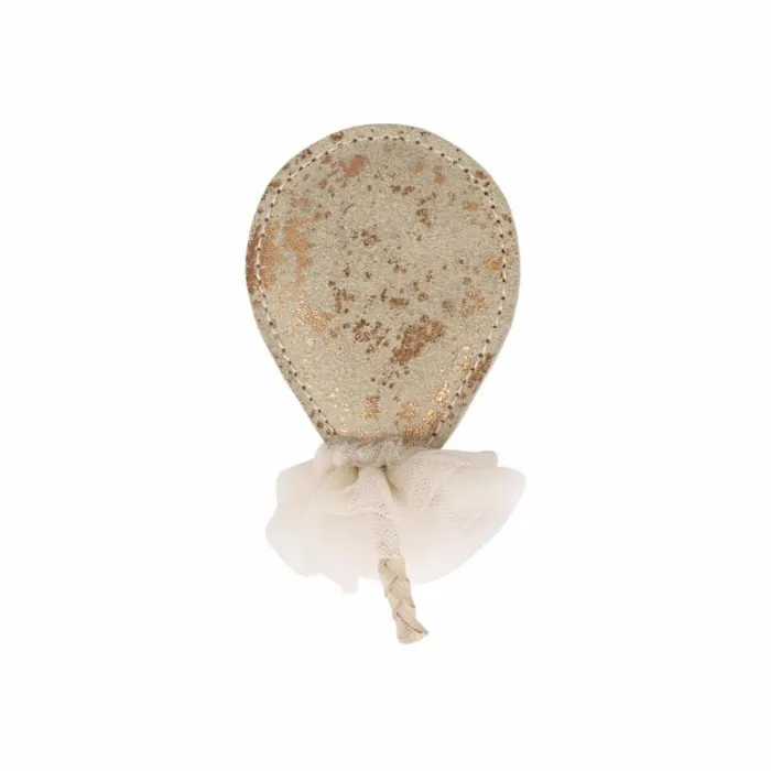 Donsje Amsterdam Accessories Baby Alja Clip Cream Metallic Suede