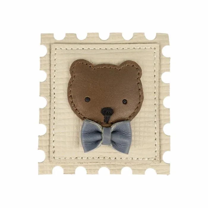 Donsje Amsterdam Accessories Baby Guar Clip Cream Scored Leather
