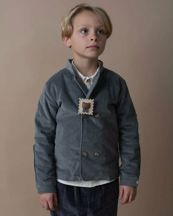 Donsje Amsterdam Accessories Baby Guar Clip Cream Scored Leather