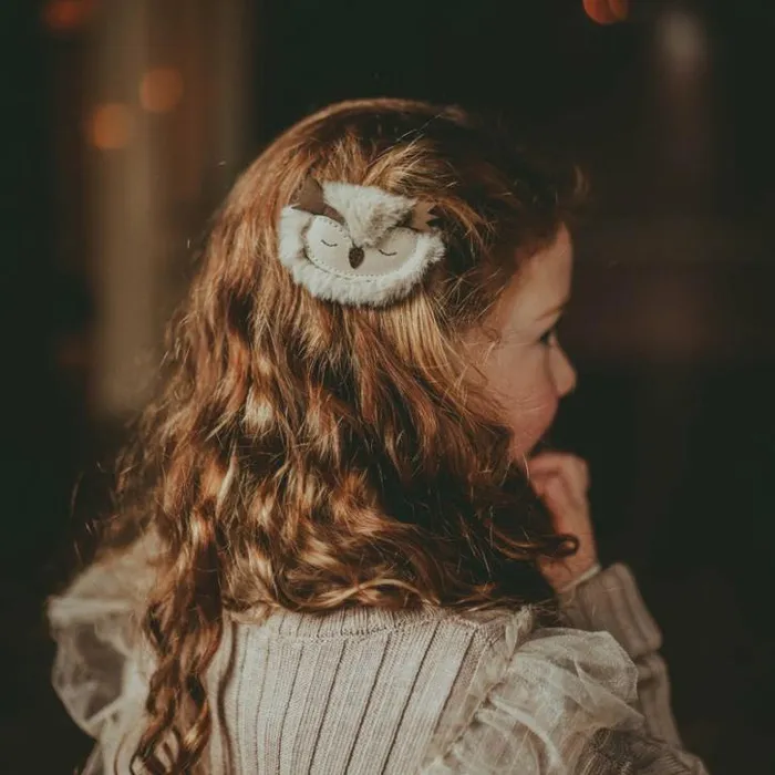 Donsje Amsterdam Accessories Baby Josy Exclusive Hairclip Ivory Classic Leather