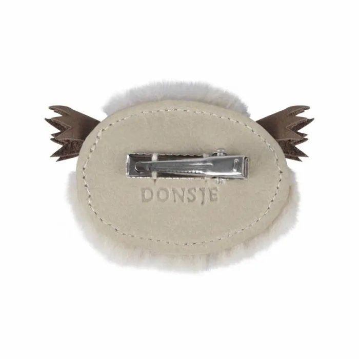 Donsje Amsterdam Accessories Baby Josy Exclusive Hairclip Ivory Classic Leather