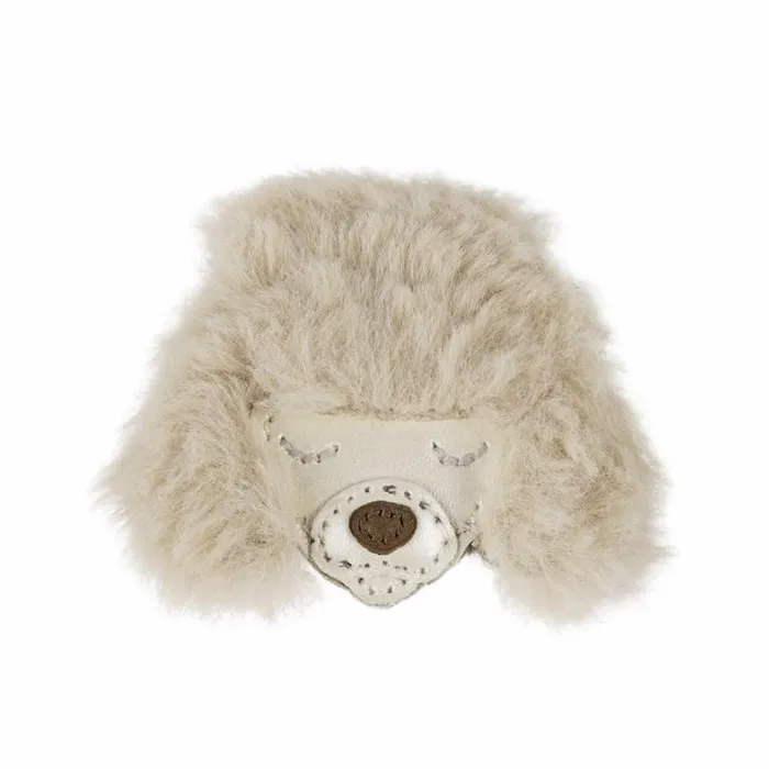 Donsje Amsterdam Accessories Baby Josy Exclusive Hairclip Off White Metallic Leather