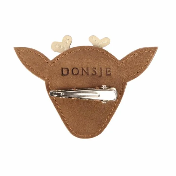 Donsje Amsterdam Accessories Baby Josy Special Hairclip Hazelnut Nubuck