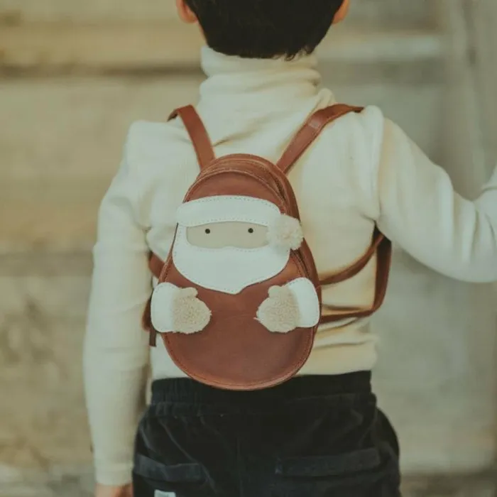 Donsje Amsterdam Accessories Baby Kliff Backpack Burgundy Classic Leather