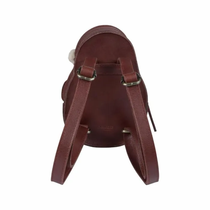 Donsje Amsterdam Accessories Baby Kliff Backpack Burgundy Classic Leather