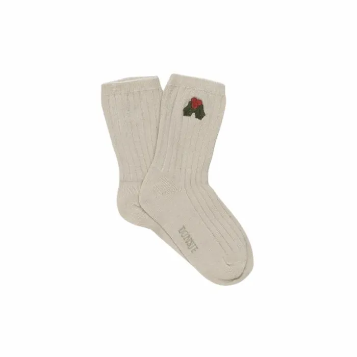 Donsje Amsterdam Accessories Baby Lala Socks Olive Grey