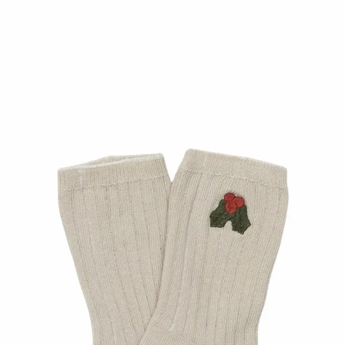 Donsje Amsterdam Accessories Baby Lala Socks Olive Grey