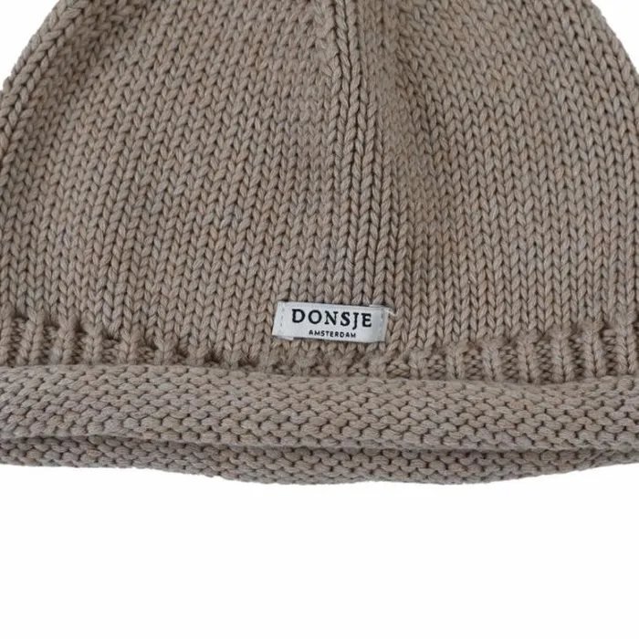 Donsje Amsterdam Accessories Baby Mackle Hat Grey Beige Melange