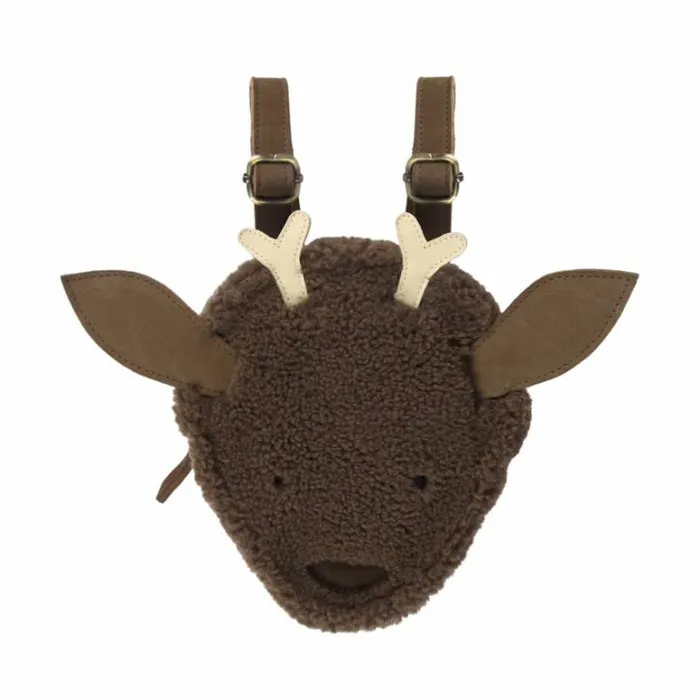 Donsje Amsterdam Accessories Baby Pugi Backpack Hazelnut Curly Faux Fur