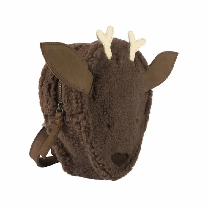 Donsje Amsterdam Accessories Baby Pugi Backpack Hazelnut Curly Faux Fur