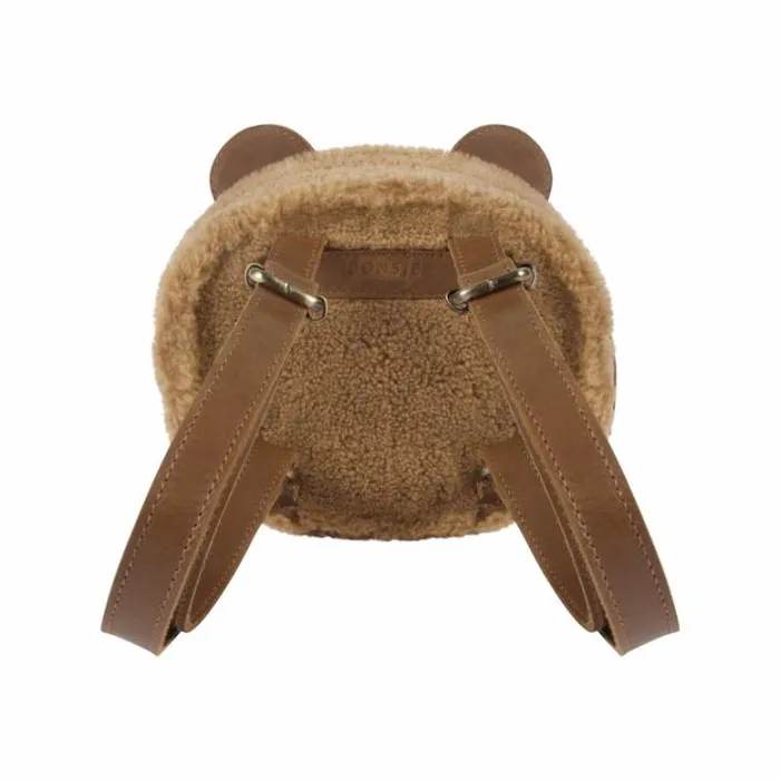 Donsje Amsterdam Accessories Baby Pugi Backpack Light Maple Curly Faux Fur
