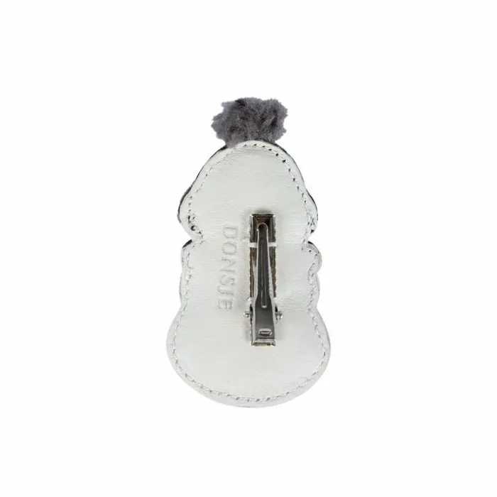 Donsje Amsterdam Accessories Baby Wonda Hairclip Off White Leather