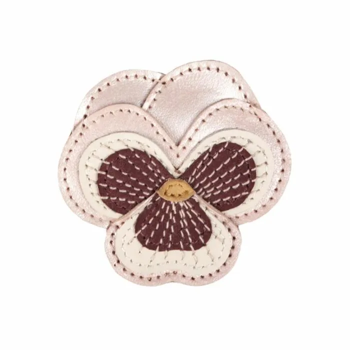 Donsje Amsterdam Accessories Baby Zaza Fields Hairclip Rose Metallic Leather