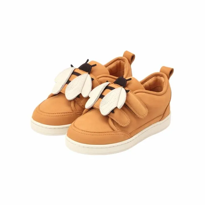Donsje Amsterdam Animal Styles Boys Kien Sneakers Toffee Nubuck