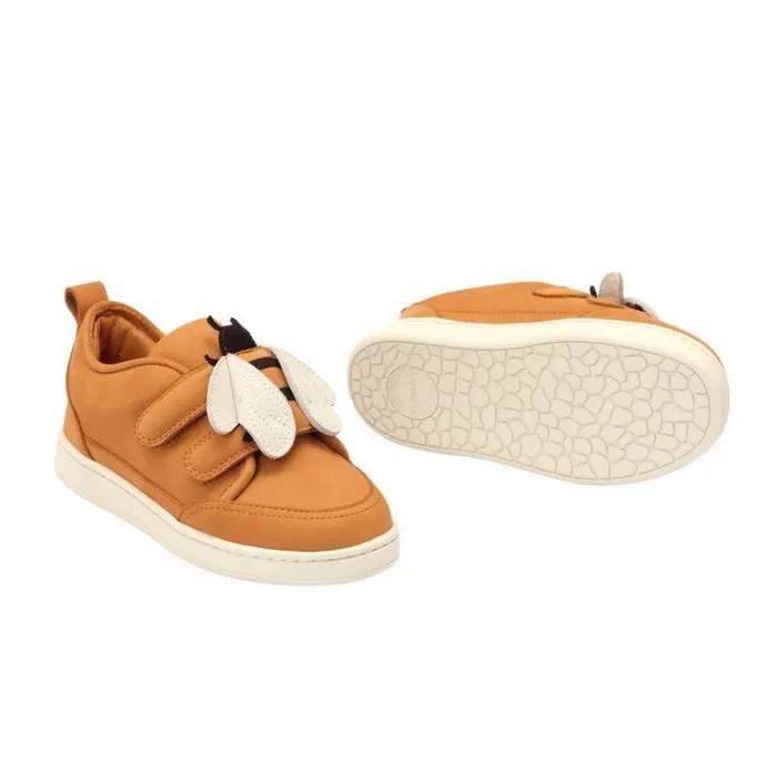 Donsje Amsterdam Animal Styles Boys Kien Sneakers Toffee Nubuck