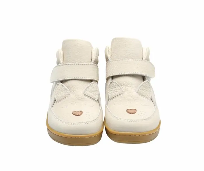 Donsje Amsterdam Animal Styles Girls Qika Sneakers Cream Betting Leather