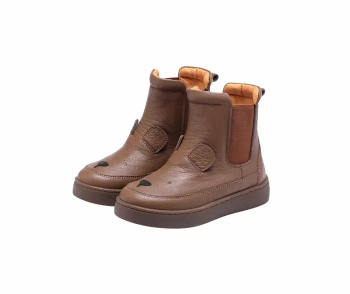 Donsje Amsterdam Animal Styles Girls Thuru Classic Boots Cognac Leather