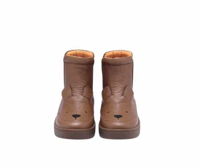 Donsje Amsterdam Animal Styles Girls Thuru Classic Boots Cognac Leather