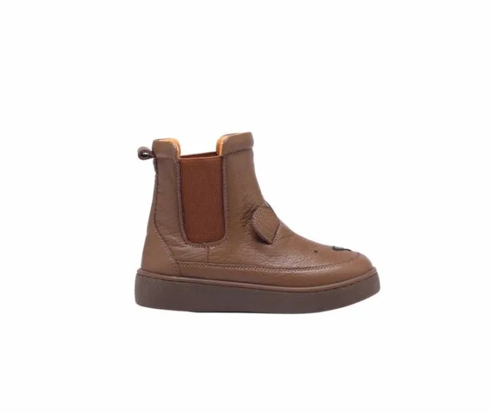 Donsje Amsterdam Animal Styles Girls Thuru Classic Boots Cognac Leather