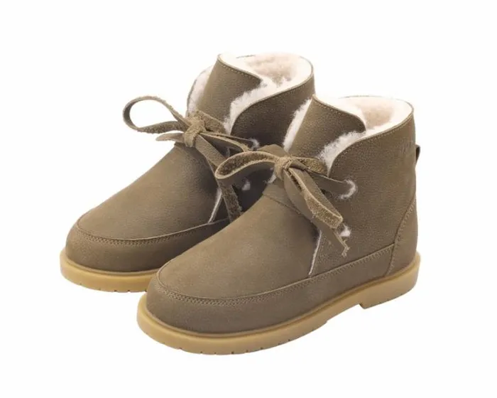 Donsje Amsterdam Ankle Boots Boys Buddy Army Betting Leather