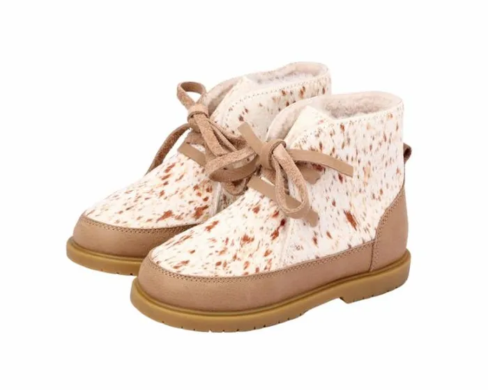 Donsje Amsterdam Ankle Boots Boys Buddy Exclusive Brown Brushed Cow Hair