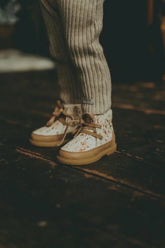 Donsje Amsterdam Ankle Boots Boys Buddy Exclusive Brown Brushed Cow Hair