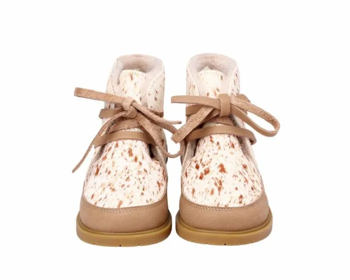 Donsje Amsterdam Ankle Boots Boys Buddy Exclusive Brown Brushed Cow Hair