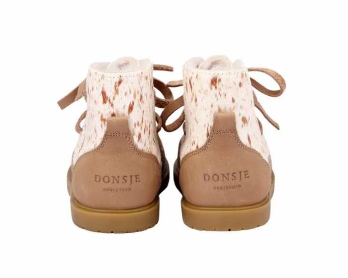 Donsje Amsterdam Ankle Boots Boys Buddy Exclusive Brown Brushed Cow Hair