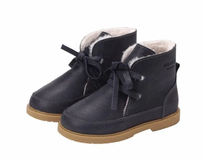 Donsje Amsterdam Ankle Boots Boys Buddy Navy Leather