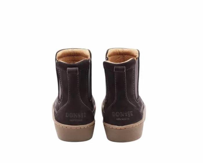 Donsje Amsterdam Ankle Boots Boys Ojeh Boots Dark Brown Nubuck