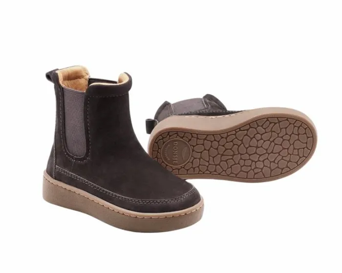 Donsje Amsterdam Ankle Boots Boys Ojeh Boots Dark Brown Nubuck