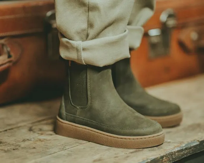 Donsje Amsterdam Ankle Boots Boys Ojeh Boots Forest Nubuck