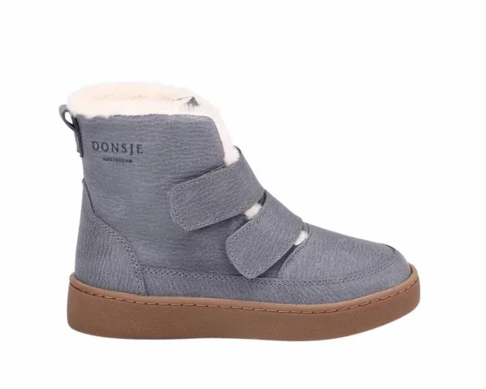 Donsje Amsterdam Ankle Boots Girls Clenn Boots Petrol Leather