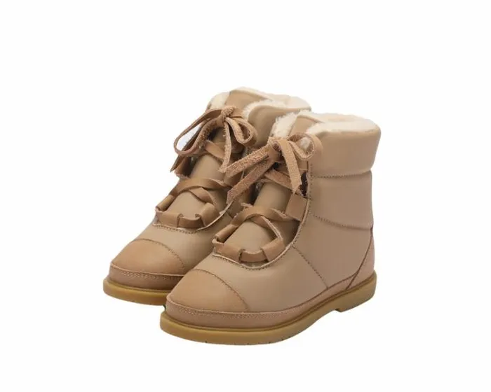 Donsje Amsterdam Ankle Boots Girls Ficho Truffle Sheep Leather