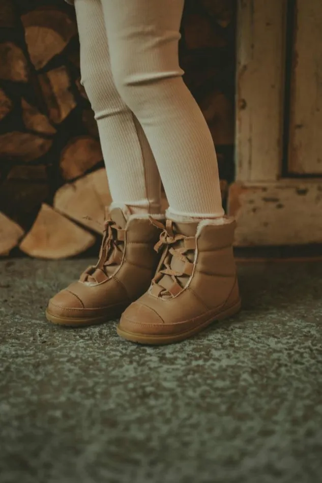 Donsje Amsterdam Ankle Boots Girls Ficho Truffle Sheep Leather
