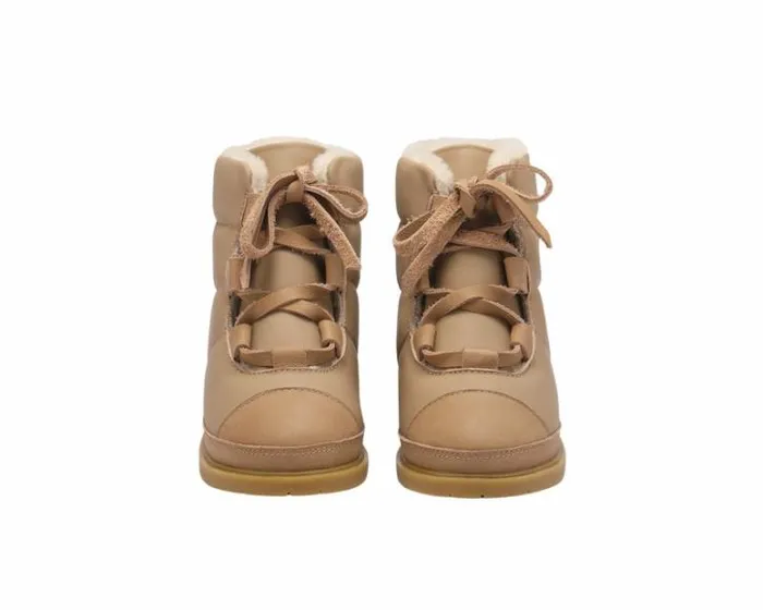 Donsje Amsterdam Ankle Boots Girls Ficho Truffle Sheep Leather