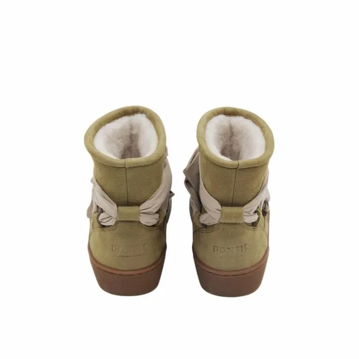 Donsje Amsterdam Ankle Boots Girls Ganza Boots Sage Betting Leather
