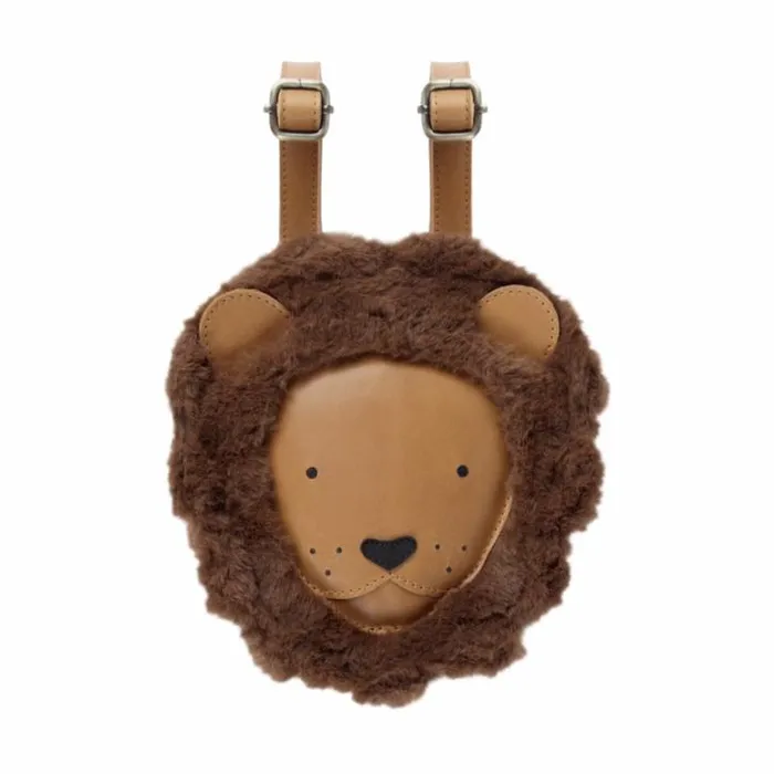 Donsje Amsterdam Backpacks and Purses Girls Kapi Exclusive Backpack Camel Classic Leather