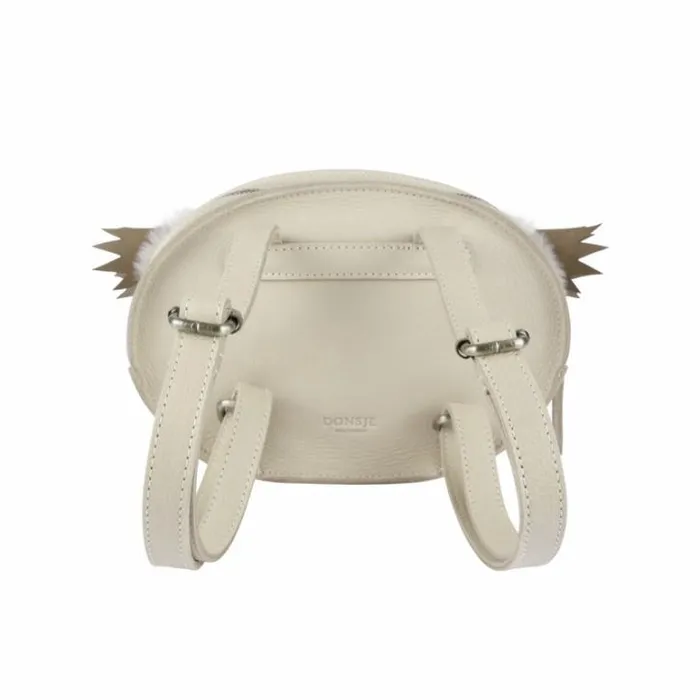 Donsje Amsterdam Backpacks Boys Kapi Exclusive Backpack Ivory Classic Leather