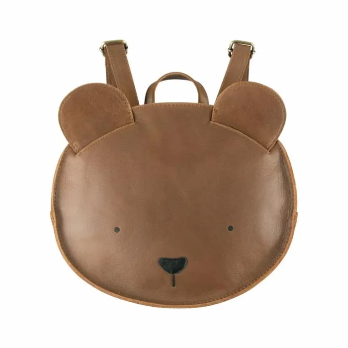 Donsje Amsterdam Backpacks Boys Umi Schoolbag Cognac Classic Leather
