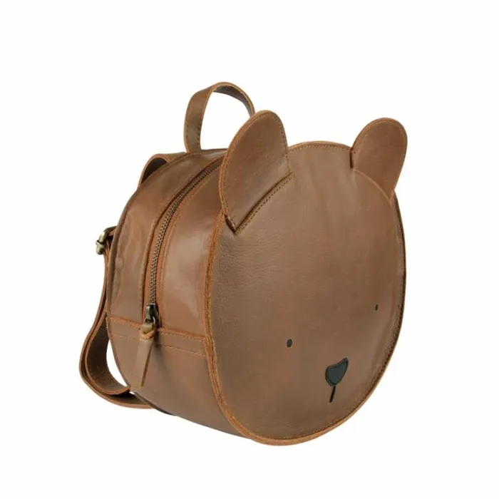 Donsje Amsterdam Backpacks Boys Umi Schoolbag Cognac Classic Leather